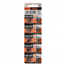 Baterie tip buton, alcalina, LR44 - Maxell LR44